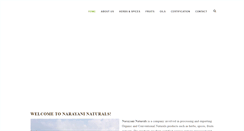 Desktop Screenshot of narayaninaturals.com